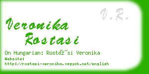 veronika rostasi business card